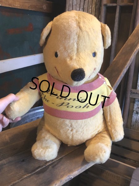 画像9: 60s Vintage Gund J Swedlin Walt Disney Winnie the Pooh Plush Doll (R724) (9)