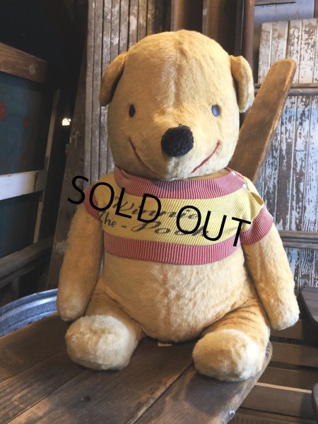 画像1: 60s Vintage Gund J Swedlin Walt Disney Winnie the Pooh Plush Doll (R724) (1)