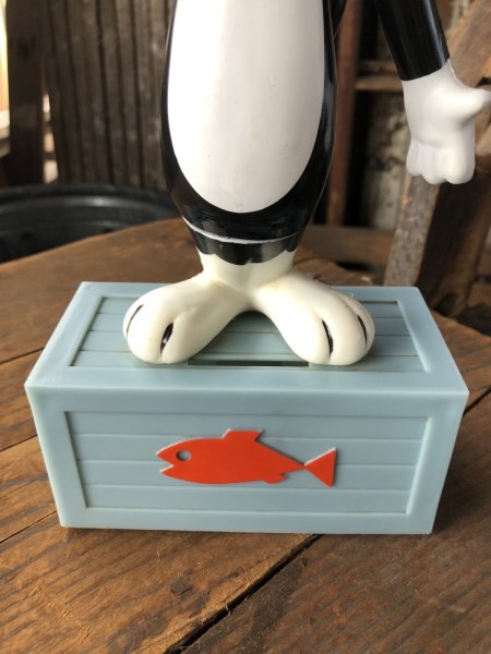 画像7: 70s Vintage R.Dakin W/Bank Figure Looney Tunes  Sylvester (R728)  (7)