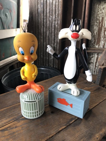 画像13: 70s Vintage R.Dakin W/Bank Figure Looney Tunes  Sylvester (R728)  (13)