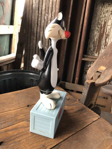 画像6: 70s Vintage R.Dakin W/Bank Figure Looney Tunes  Sylvester (R728)  (6)