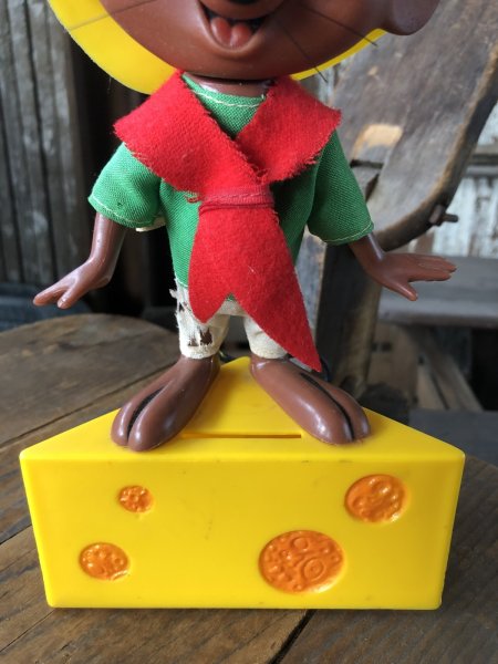 画像8: 70s Vintage R.Dakin W/Bank Figure Looney Tunes Speedy Gonzales (R725)  (8)