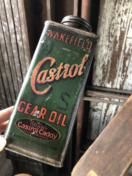 画像12: 20s Antique WAKEFIELD Castrol Gear Oil Can (R752) (12)