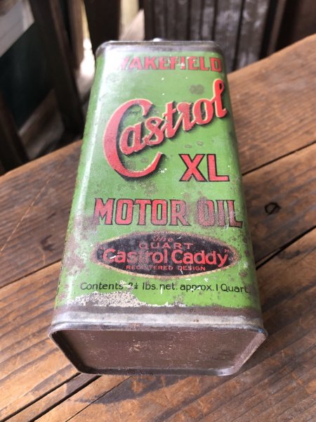 画像5: 20s Antique WAKEFIELD Castrol Motor Oil Can (R753) (5)