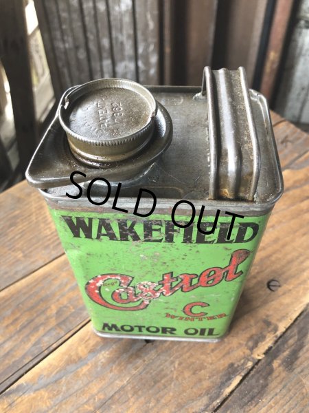 画像4: 20s Antique WAKEFIELD Castrol Motor Oil Can (R751) (4)