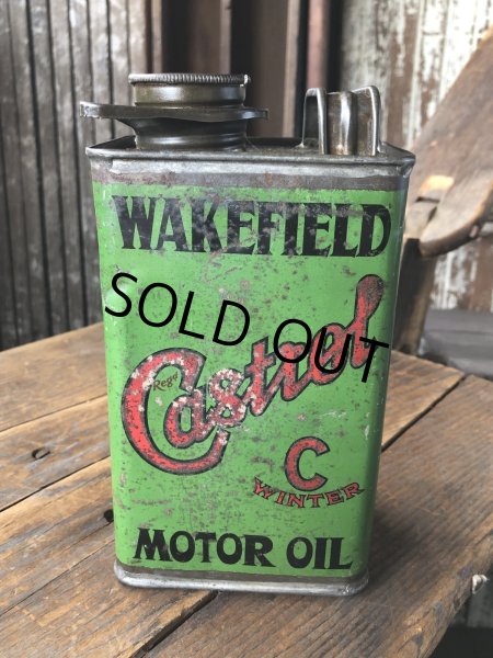 画像5: 20s Antique WAKEFIELD Castrol Motor Oil Can (R751) (5)