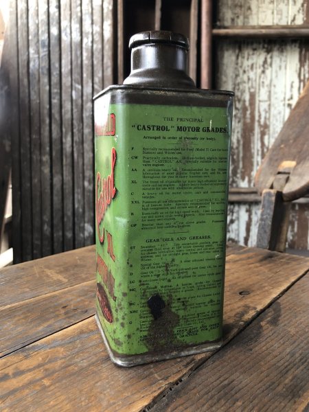 画像3: 20s Antique WAKEFIELD Castrol Motor Oil Can (R753) (3)