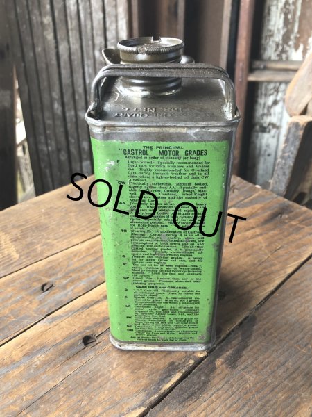 画像2: 20s Antique WAKEFIELD Castrol Motor Oil Can (R751) (2)