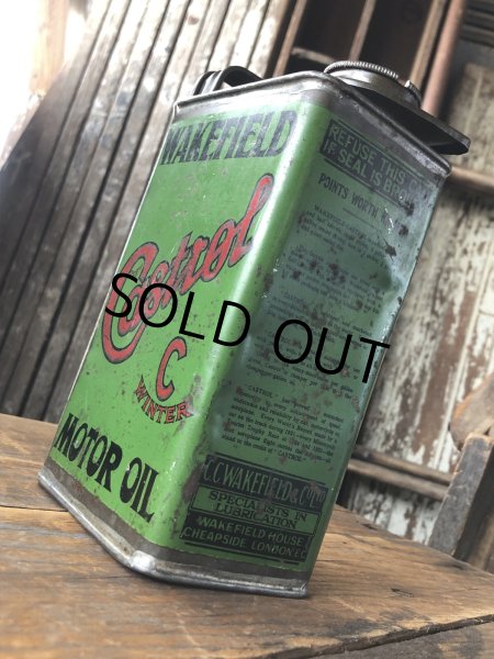 画像7: 20s Antique WAKEFIELD Castrol Motor Oil Can (R751) (7)