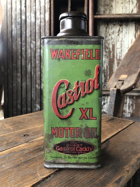 画像4: 20s Antique WAKEFIELD Castrol Motor Oil Can (R753) (4)
