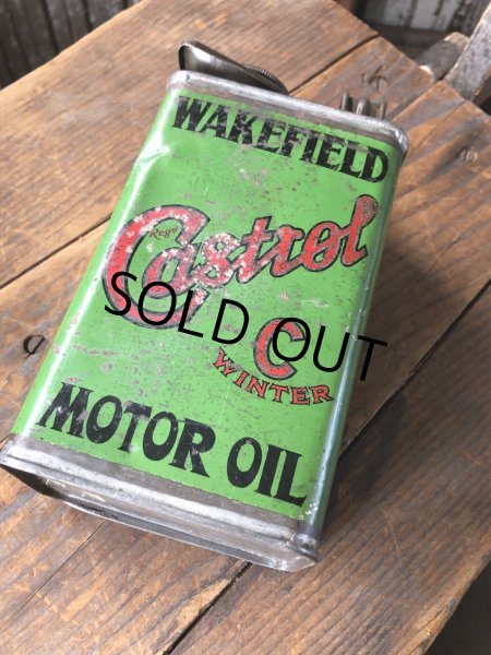 画像3: 20s Antique WAKEFIELD Castrol Motor Oil Can (R751) (3)