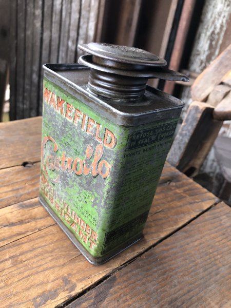 画像3: 20s Antique WAKEFIELD Castrol Upper Cylinder Lubricant Oil Can (R750) (3)