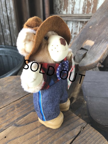 画像2: 80s Vintage Farrell Furskin Bear Mini Plush Doll Wendy's (R767)  (2)