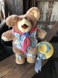 画像2: 80s Vintage Hattie Furskin Bear Plush Doll Coleco (R769)  (2)