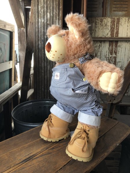 画像2: 80s Vintage Dudley Furskin Bear Plush Doll Coleco (R771)  (2)