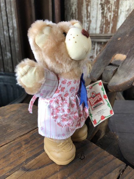 画像2: 80s Vintage Hattie Furskin Bear Mini Plush Doll Wendy's (R768)  (2)