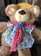 画像7: 80s Vintage Hattie Furskin Bear Plush Doll Coleco (R769)  (7)