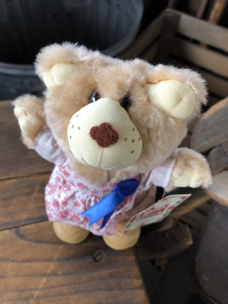 画像6: 80s Vintage Hattie Furskin Bear Mini Plush Doll Wendy's (R768)  (6)