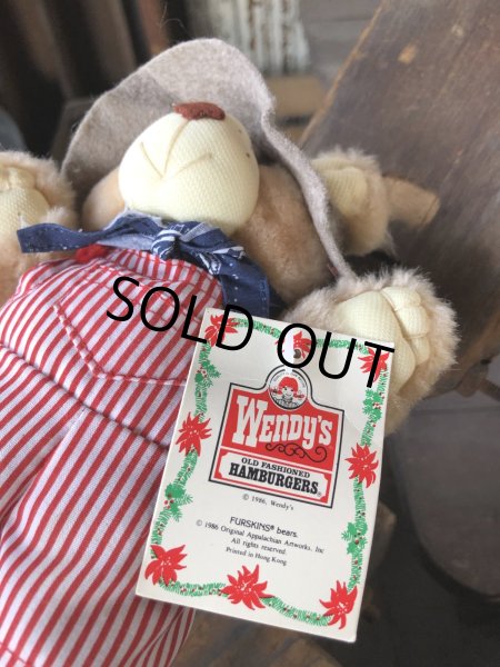 画像5: 80s Vintage Dudley Furskin Bear Mini Plush Doll Wendy's (R765)  (5)