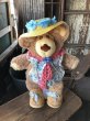 画像1: 80s Vintage Hattie Furskin Bear Plush Doll Coleco (R769)  (1)