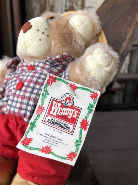 画像5: 80s Vintage Boone Furskin Bear Mini Plush Doll Wendy's (R766)  (5)