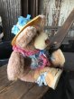 画像4: 80s Vintage Hattie Furskin Bear Plush Doll Coleco (R769)  (4)