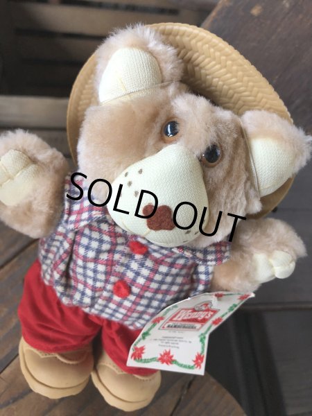 画像6: 80s Vintage Boone Furskin Bear Mini Plush Doll Wendy's (R766)  (6)