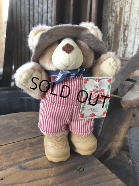 画像1: 80s Vintage Dudley Furskin Bear Mini Plush Doll Wendy's (R765)  (1)