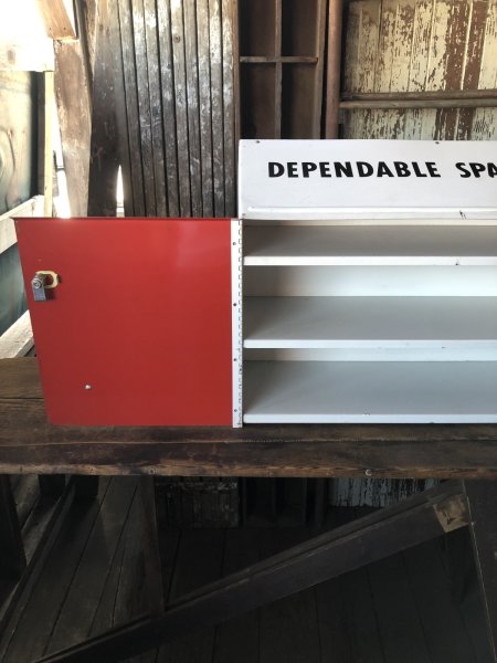 画像7: Vintage CHAMPION SPARK PLUG Service Station Advertising Metal Parts Cabinet (R772) (7)