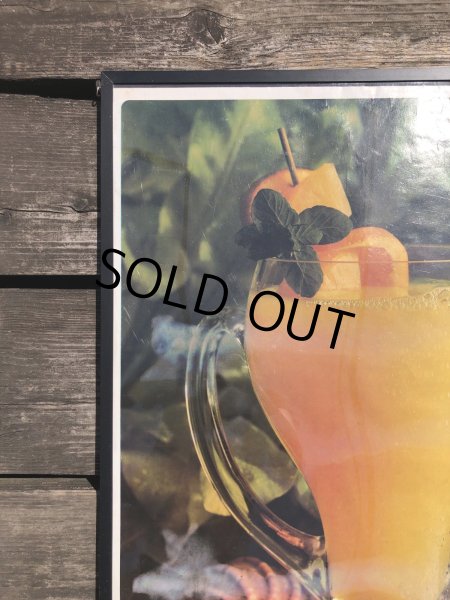 画像3: 70s Vintage Dole Hawaiian Pineapple juice Advertising Store Display Poster (R778) (3)