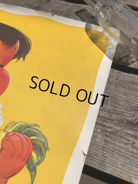 画像3: 70s Vintage Dole Kids Hawaiian Pineapple Advertising Store Display Poster (R776) (3)