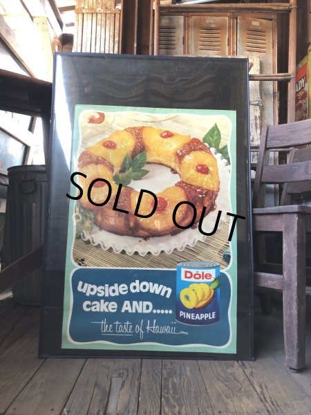 画像9: 70s Vintage Dole Hawaiian Pineapple Advertising Store Display Poster (R774) (9)