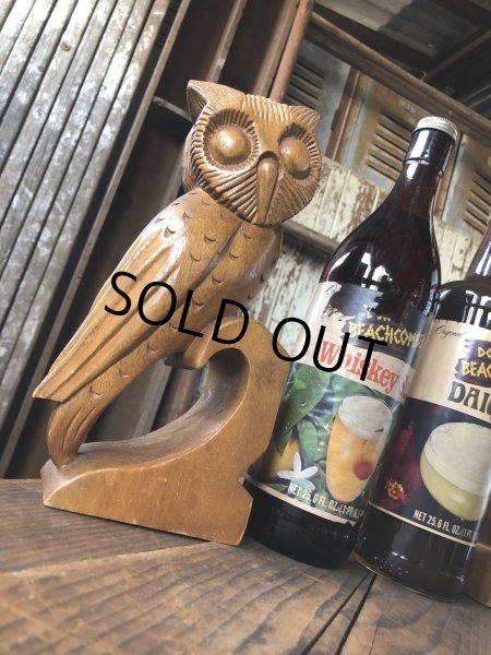 画像13: Vintage Alii Woods Genuine Monkey Pod Owl Bookend (R780)  (13)