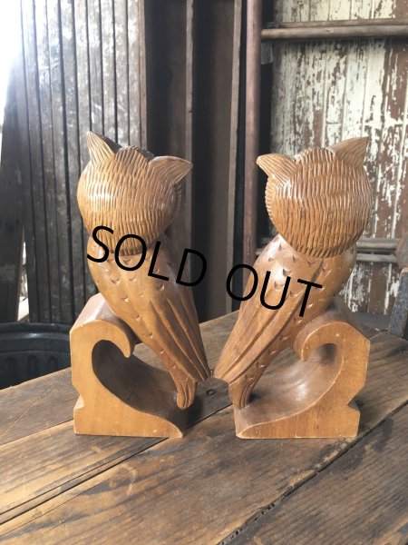 画像5: Vintage Alii Woods Genuine Monkey Pod Owl Bookend (R780)  (5)