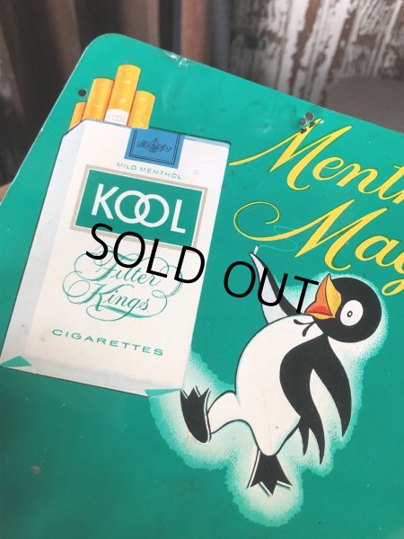 画像9: 50s Vintage KOOL Cigarettes Advertising Willie the Penguin Match Book Holder (R784) (9)