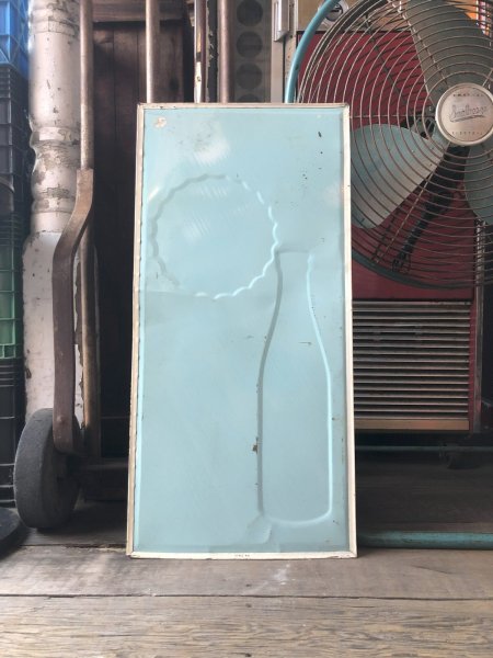 画像9: 60s Vintage Orange Miami soda Advertising Embossed Store Sign (R793) (9)