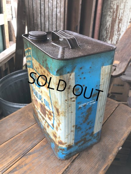 画像4: Vintage Oil Can Ford Hydraulic Oil 2GL (R789) (4)