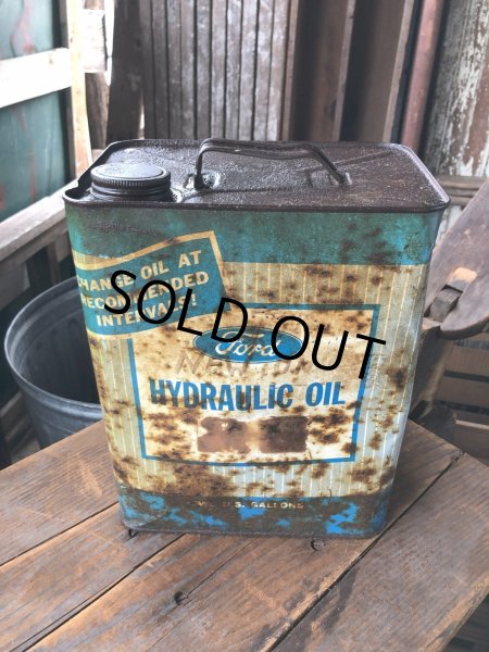画像1: Vintage Oil Can Ford Hydraulic Oil 2GL (R789) (1)