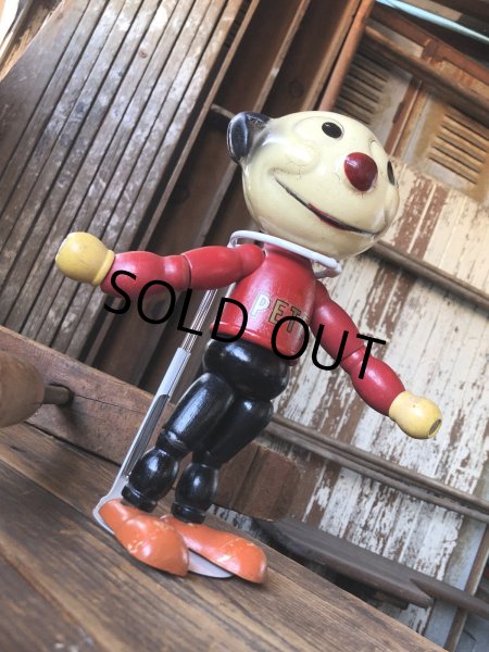 画像9: 30s Antique Cameo Doll Co. Walter Lantz Pete The Pup Wood & Composition Jointed Toy (R795) (9)