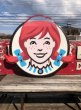 画像27: U.S.A Wendy's Restaurant Wendy Logo Huge Sign 106x115cm (R796) (27)