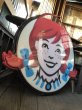 画像4: U.S.A Wendy's Restaurant Wendy Logo Huge Sign 106x115cm (R796) (4)