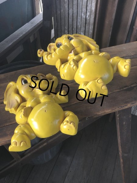 画像5: 70s Vintage Homco Wall Deco Yellow Elephant  (R795) (5)
