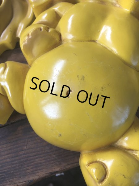 画像12: 70s Vintage Homco Wall Deco Yellow Elephant  (R795) (12)