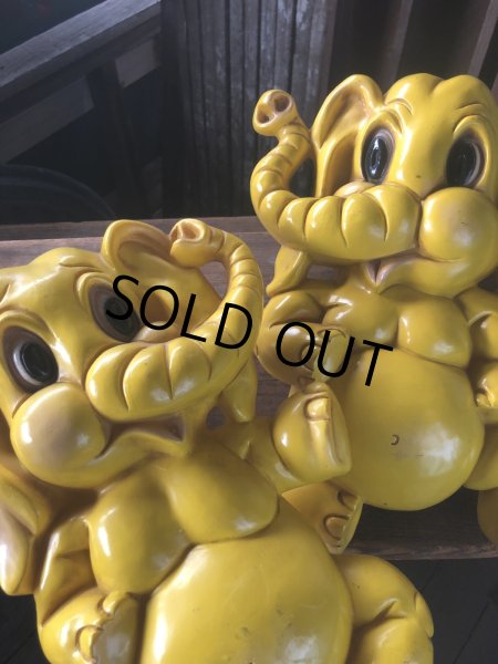 画像7: 70s Vintage Homco Wall Deco Yellow Elephant  (R795) (7)
