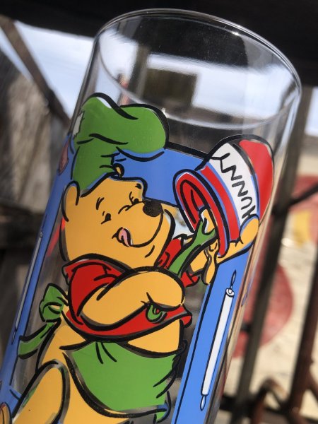 画像5: Vintage Disney What's Cooking Pooh Glass (R782) (5)