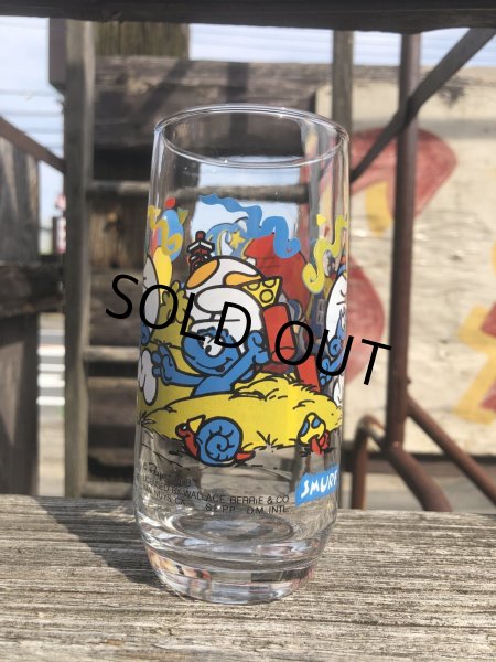 画像3: 80s Vintage Glass Hardee's PAPA SMURF (R780) (3)