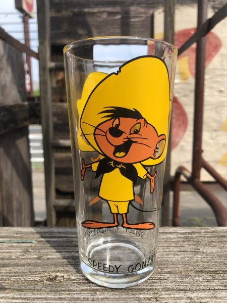 画像1: 70s Vintage Pepsi Glass Speedy Gonzales (R785) (1)