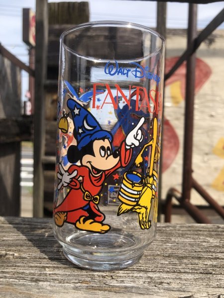 画像1: Vintage McDonalds Canada x Coca Cola Disney FANTASIA Glass (R781) (1)