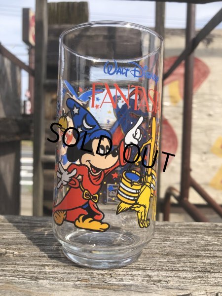 画像1: Vintage McDonalds Canada x Coca Cola Disney FANTASIA Glass (R781) (1)