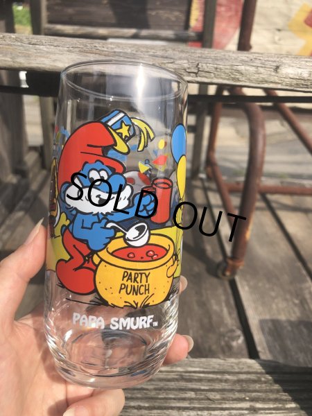 画像6: 80s Vintage Glass Hardee's PAPA SMURF (R780) (6)